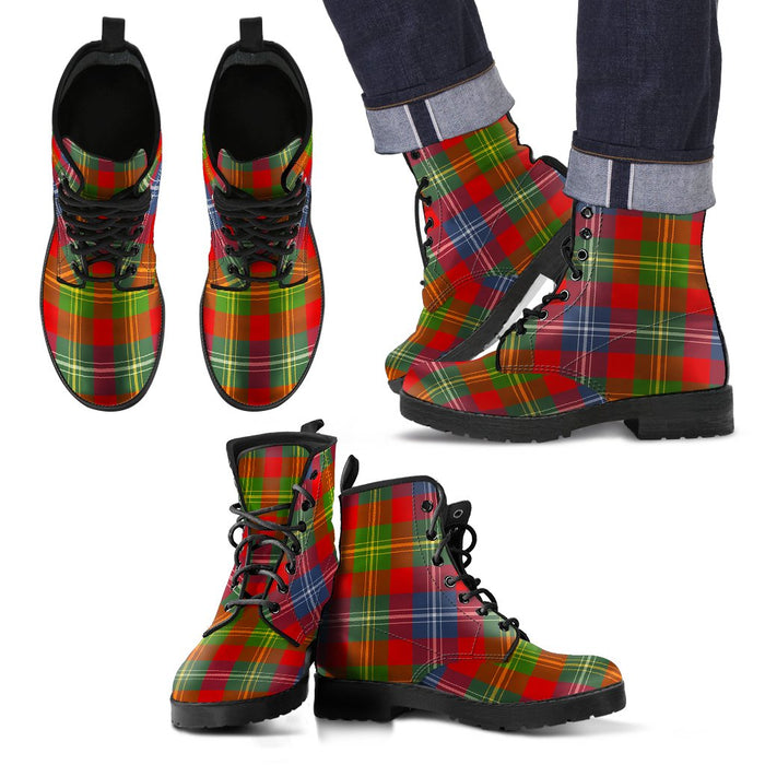 Forrester Tartan Leather Boots Footwear Shoes
