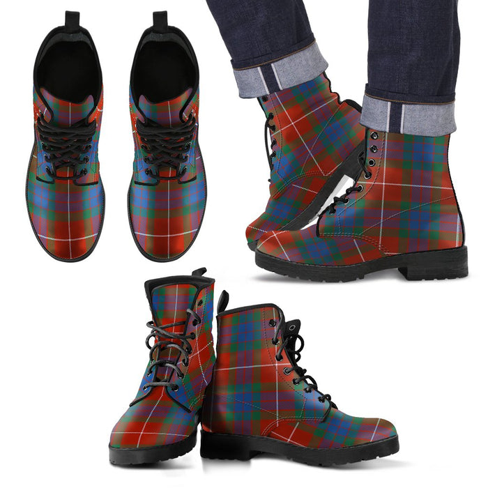Fraser Ancient Tartan Leather Boots Footwear Shoes