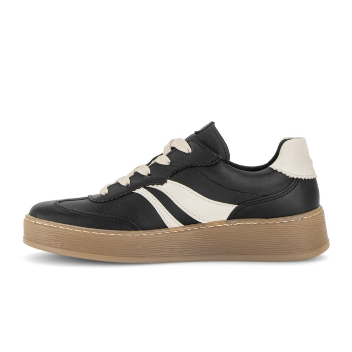 Gabor Faith Sneaker (Women) - Black/Latte Athletic - Casual - Lace Up - The Heel Shoe Fitters