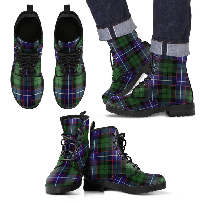 Galbraith Modern Tartan Leather Boots Footwear Shoes