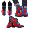 Galloway Red Tartan Leather Boots Footwear Shoes