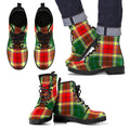 Gibbs Tartan Leather Boots Footwear Shoes