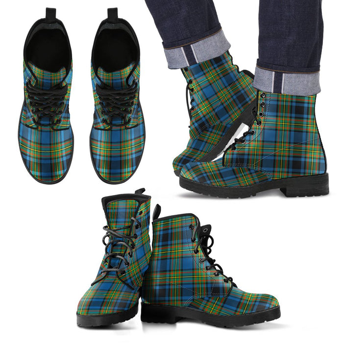 Gillies Ancient Tartan Leather Boots Footwear Shoes