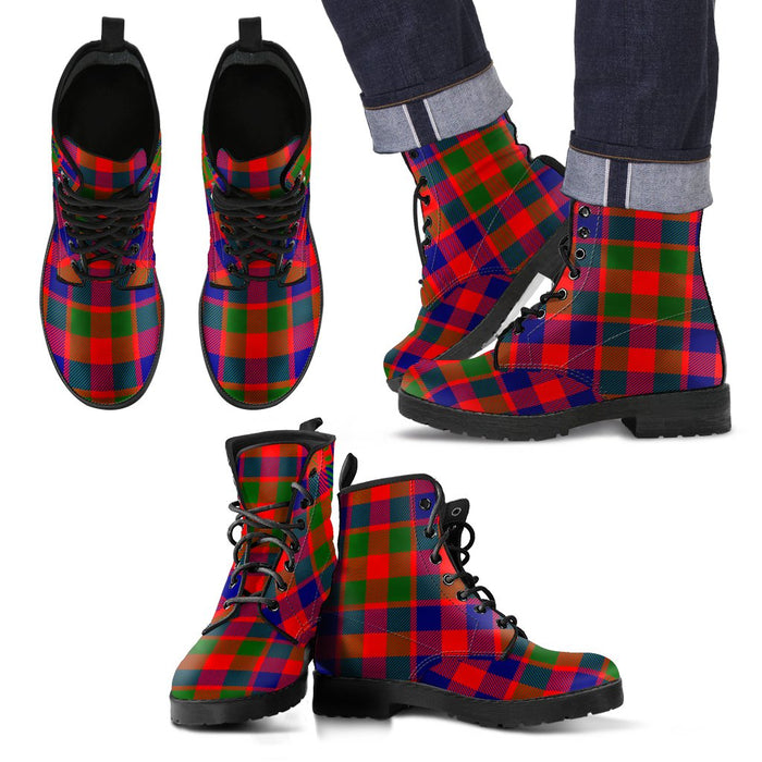 Gow Modern Tartan Leather Boots Footwear Shoes