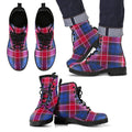 Graham of Menteith Red Tartan Leather Boots Footwear Shoes