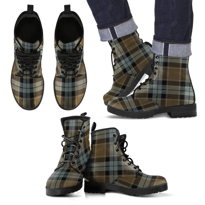 Graham of Menteith Weathered Tartan Leather Boots Footwear Shoes