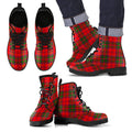 Grant Modern Tartan Leather Boots Footwear Shoes