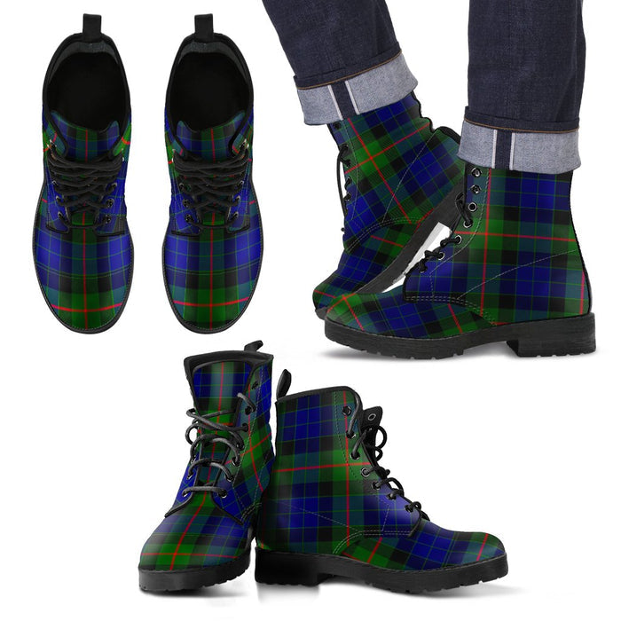 Gunn Modern Tartan Leather Boots Footwear Shoes