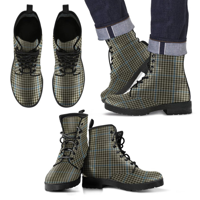Haig Check Tartan Leather Boots Footwear Shoes