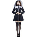 Halloween Dark Evil Nun Costume Cosplay Costume for Women Performance Uniform