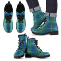 Hamilton Hunting Ancient Tartan Leather Boots Footwear Shoes