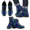 Hamilton Hunting Modern Tartan Leather Boots Footwear Shoes