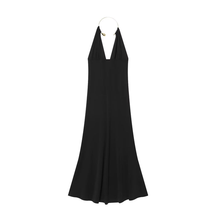 Hanging neck and tied neck women's dress
