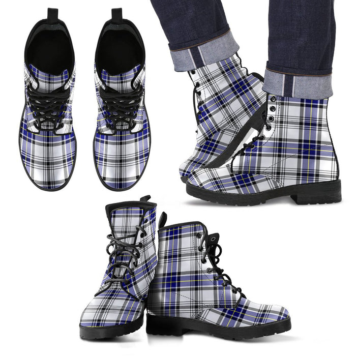Hannay Modern Tartan Leather Boots Footwear Shoes