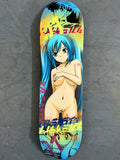 hatsune 8.25 X 32.25 YELLOW/BLUE/BLACK MIXED PROCESS SIGNED 1 of 1