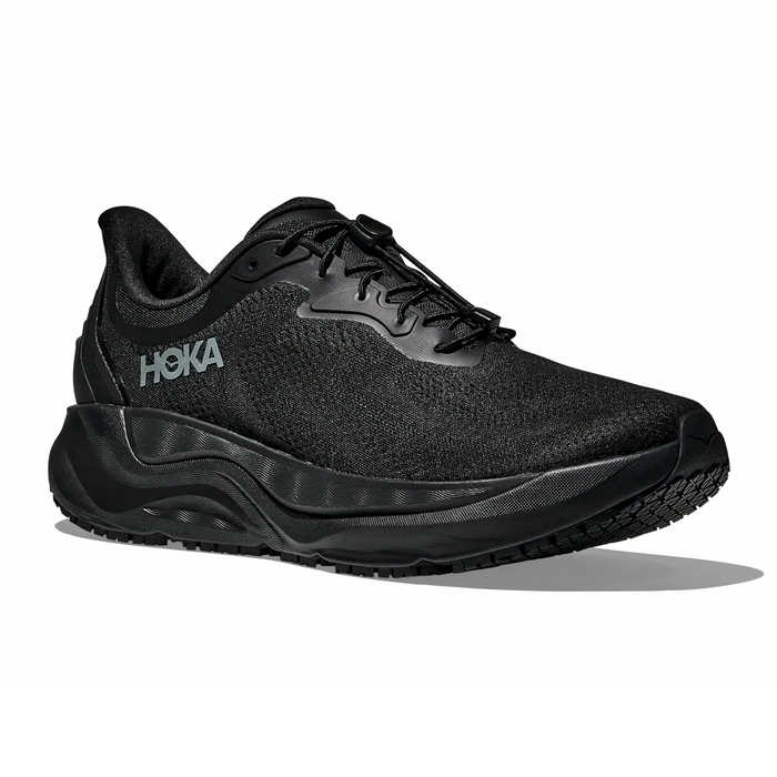 Hoka Arahi SR (Women) - Black/Black Athletic - Running - Stability - The Heel Shoe Fitters