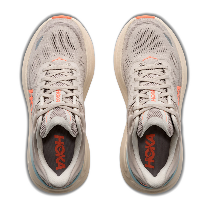 Hoka Bondi 9 Running Shoe (Women) - River Rock Grey/Mineral Ore Athletic - Running - Cushion - The Heel Shoe Fitters