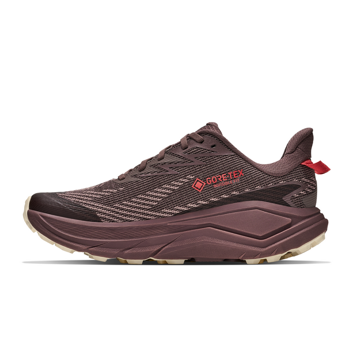 Hoka Challenger 8 GTX Trail Running Shoe (Women) - Smokey Quartz/Alabaster Athletic - Running - Trail - The Heel Shoe Fitters