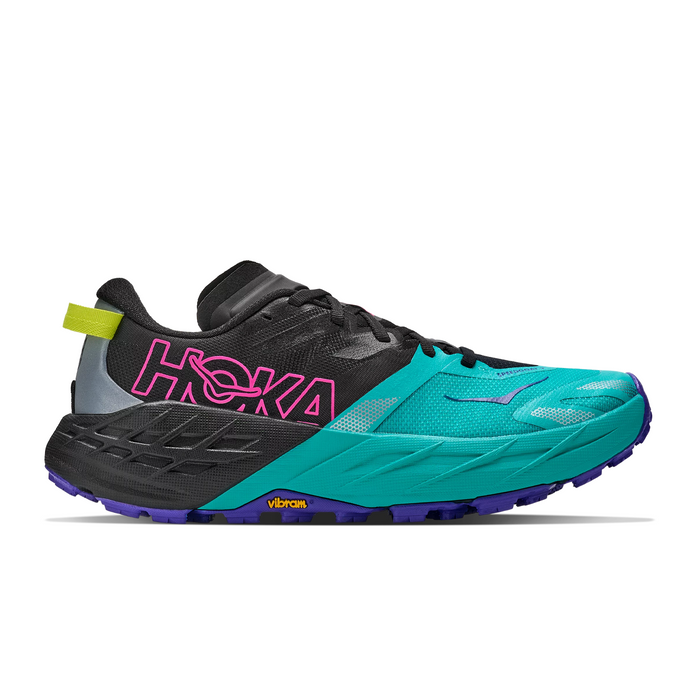 Hoka Speedgoat 7 Trail Running Shoe (Women) - Black/Electric Aqua Athletic - Running - Trail - The Heel Shoe Fitters