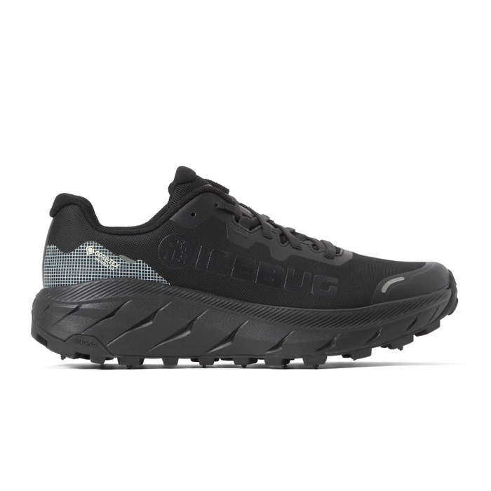 Icebug Arcus 2 BUGrip GTX Running Shoe (Women) - True Black with Studs Athletic - Running - Trail - The Heel Shoe Fitters