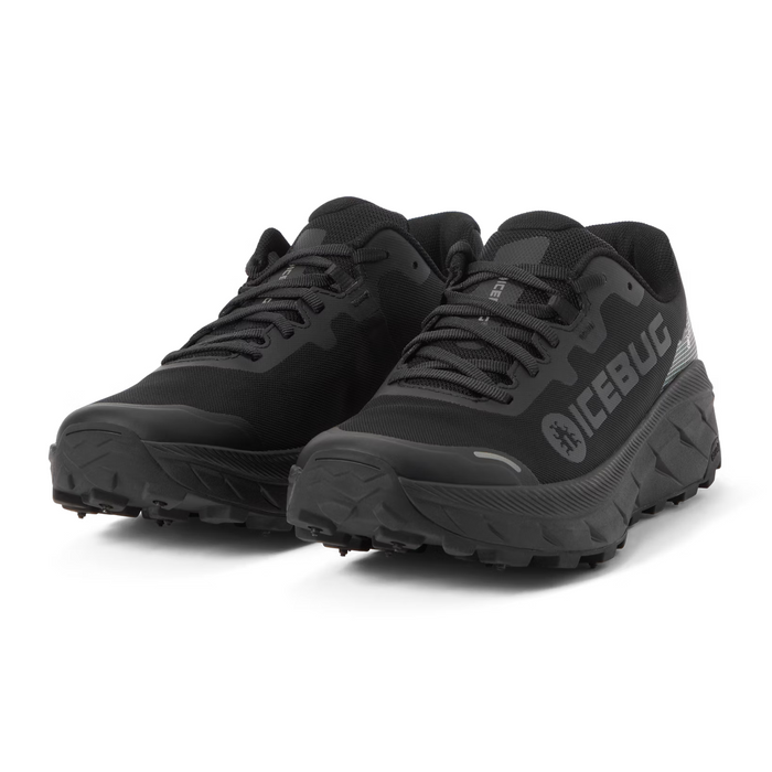 Icebug Arcus 2 BUGrip GTX Running Shoe (Women) - True Black with Studs Athletic - Running - Trail - The Heel Shoe Fitters