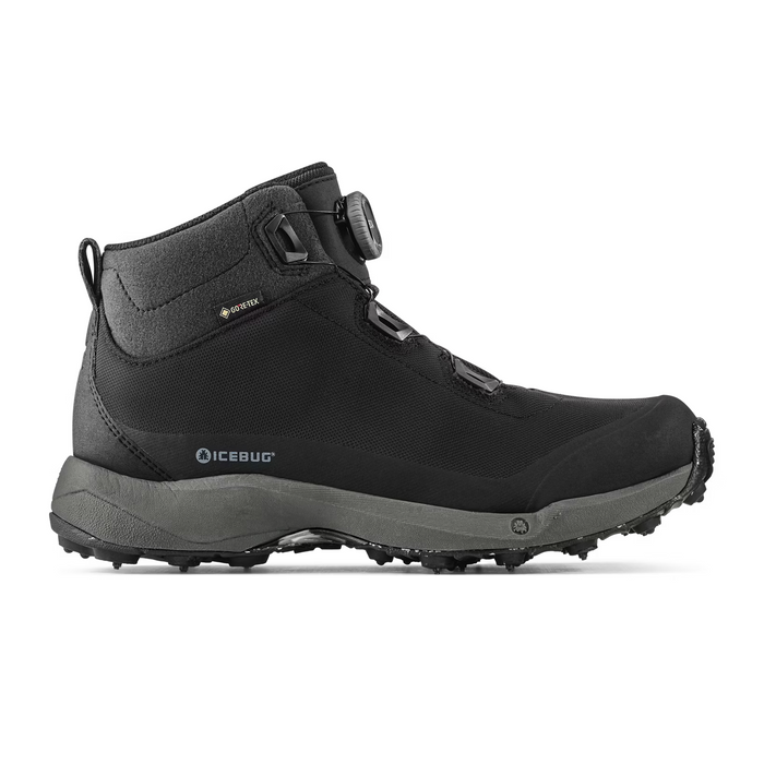 Icebug Stavre BUGrip GTX Boot (Women) - Black/Granite Athletic - Running - Trail - The Heel Shoe Fitters