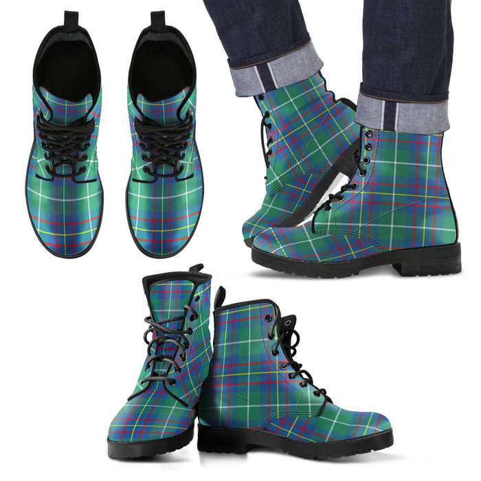 Inglis Ancient Tartan Leather Boots Footwear Shoes