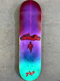 kaneda 8.25 X 32.25 AQUA/PURPLE MIXED PROCESS SIGNED 1 of 1