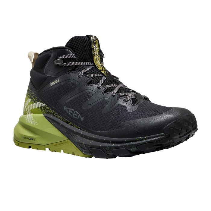 Keen Targhee Apex Mid Waterproof Hiking Boot (Men) - Black/Golden Cypress Hiking - Mid - The Heel Shoe Fitters