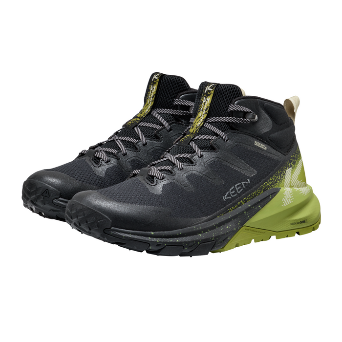 Keen Targhee Apex Mid Waterproof Hiking Boot (Men) - Black/Golden Cypress Hiking - Mid - The Heel Shoe Fitters