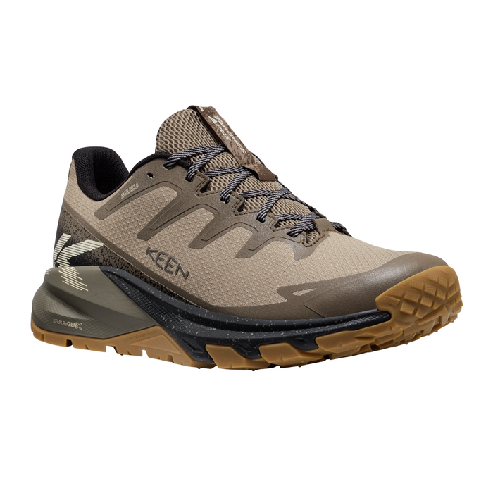 Keen Targhee Apex Waterproof Hiking Shoe (Men) - Brindle/Canteen Hiking - Low - The Heel Shoe Fitters