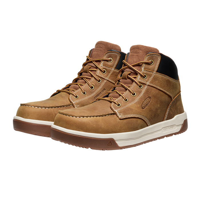 Keen Utility Gibson Mid Carbon Toe Work Boot (Men) - Belgian/Gum Boots - Work - 8" - Soft Toe - The Heel Shoe Fitters