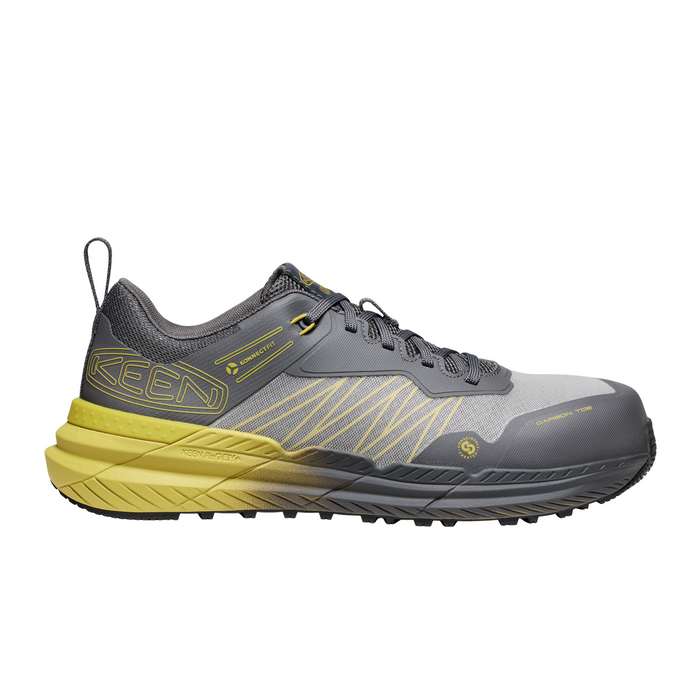 Keen Utility Speedworks Carbon Toe Work Sneaker (Men) - Magnet/Black Boots - Work - Low - Composite Toe - The Heel Shoe Fitters