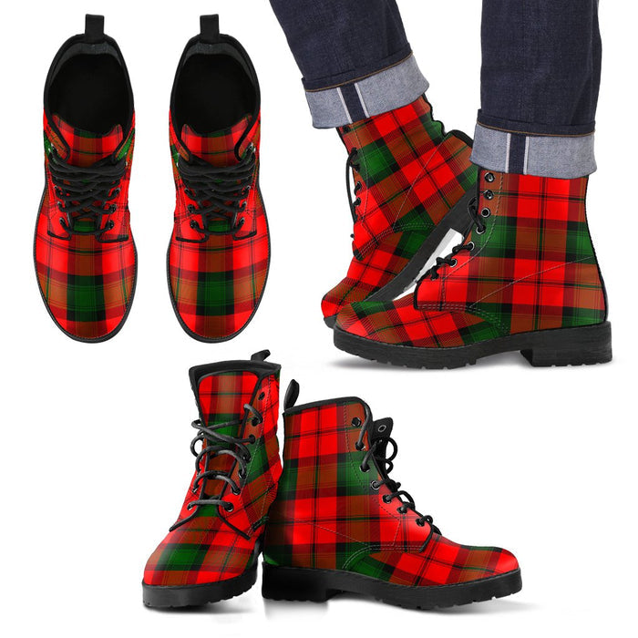 Kerr Modern Tartan Leather Boots Footwear Shoes