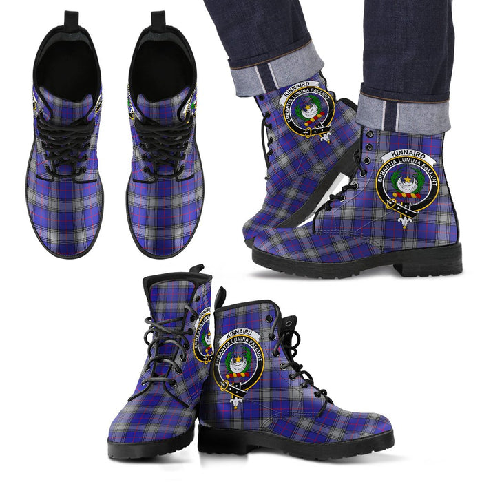 Kinnaird Tartan Leather Boots Footwear Shoes