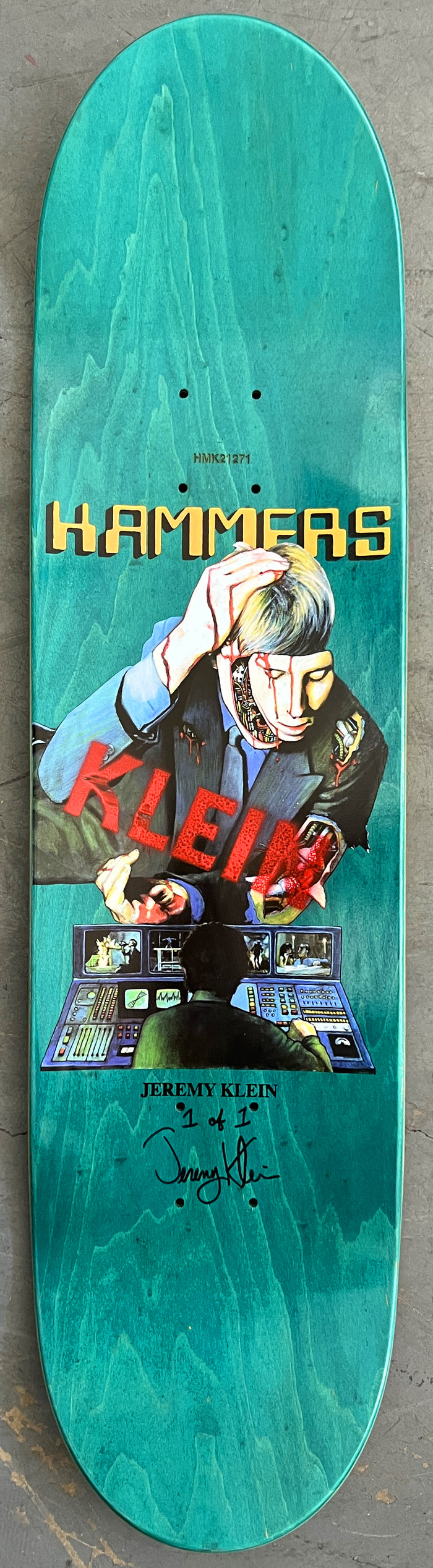 klein hammers 8.25 X 32.25 METALLIC BLUE/TEAL MIXED PROCESS 1 of 1