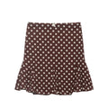 Lace bow fishtail polka dot skirt