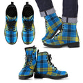 Laing Tartan Leather Boots Footwear Shoes