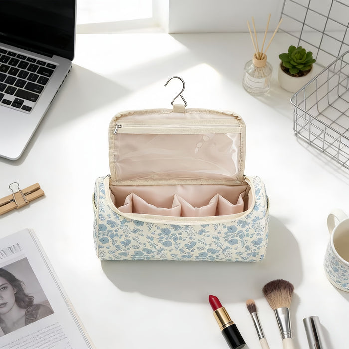 Large capacity cosmetic storage bag