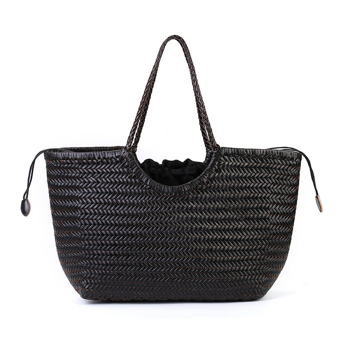 Large capacity woven bag for women