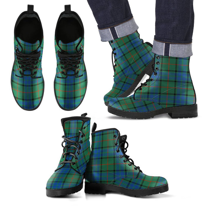 Lauder Tartan Leather Boots Footwear Shoes