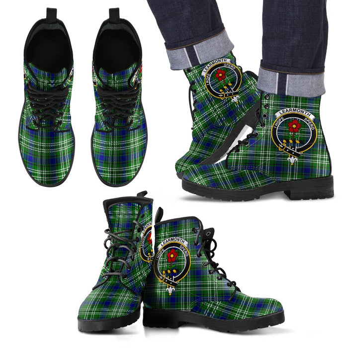 Learmonth TARTAN Leather Boots Footwear Shoes