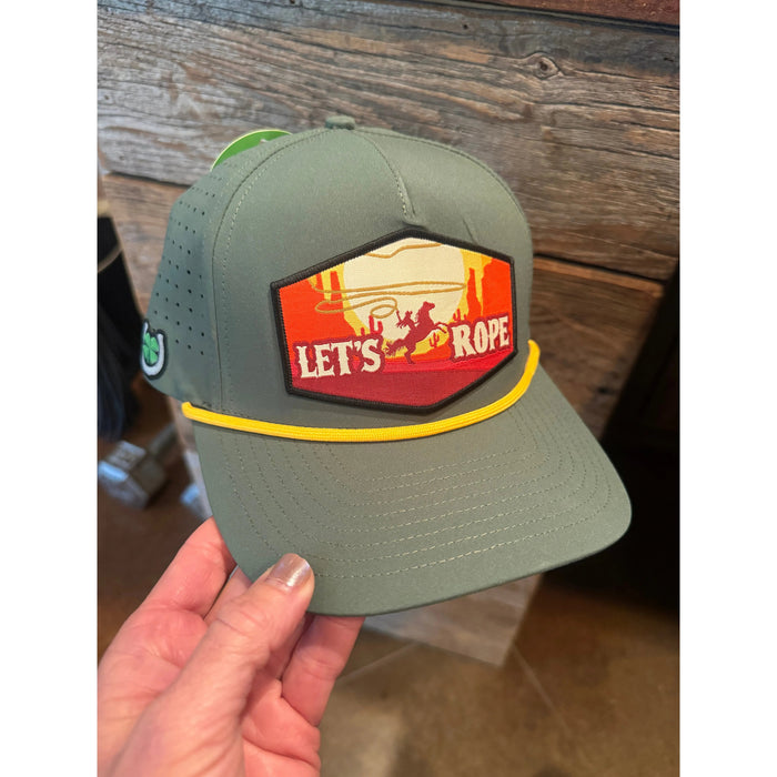 Let's Rope Green Midstructured Hat