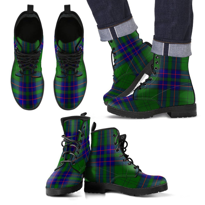Lockhart Modern Tartan Leather Boots Footwear Shoes
