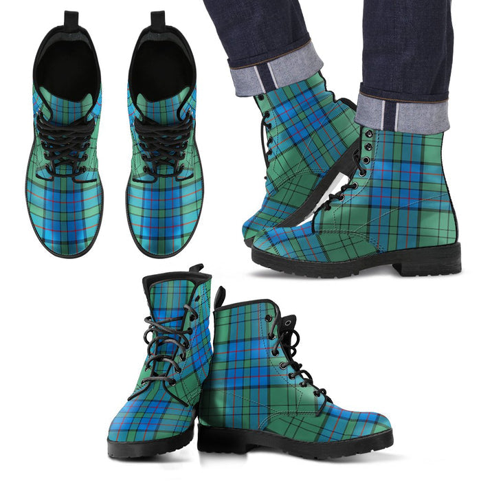 Lockhart Tartan Leather Boots Footwear Shoes