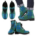 Lockhart Tartan Leather Boots Footwear Shoes