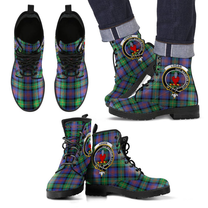 Logan Ancient Leather Boots Footwear Shoes