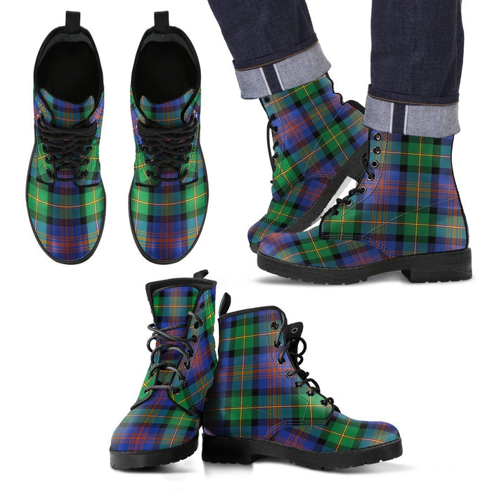 Logan Ancient Tartan Leather Boots Footwear Shoes