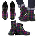 Logan Modern Tartan Leather Boots Footwear Shoes