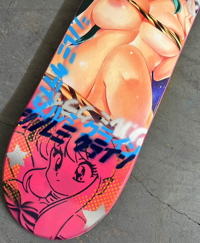 lum chan 8.25 X 32.25 PINK MIXED PROCESS SIGNED 1 of 1